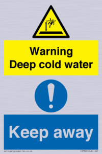 Warning Deep cold water Keep away